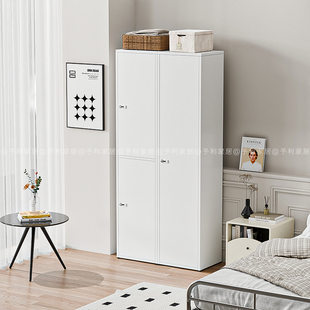 钢制单门衣柜铁皮柜简易办公室更衣柜家用小户型带密码锁储物柜