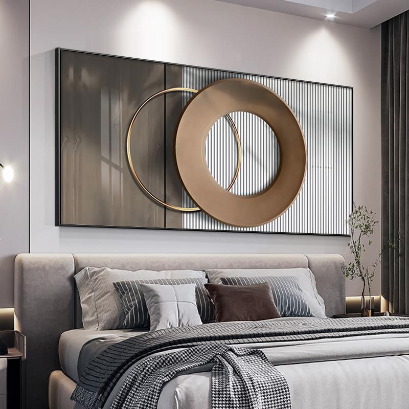 轻奢客厅装饰画现代简约沙发背景墙挂画主卧房间卧室床头饭厅壁画