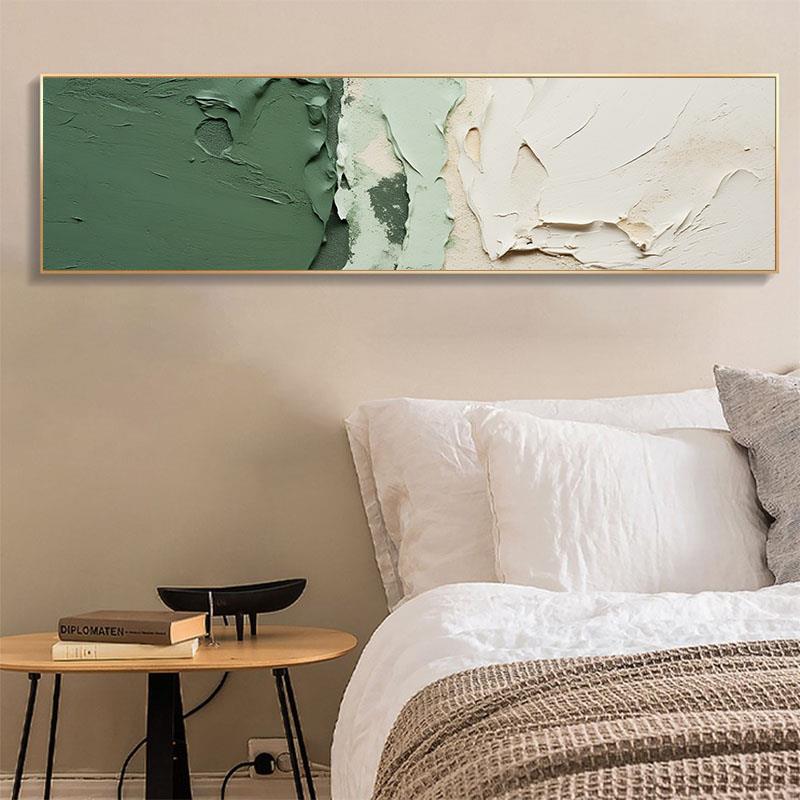 北欧高级感卧室挂画现代简约抽象主卧床头装饰画肌理现代客厅壁画