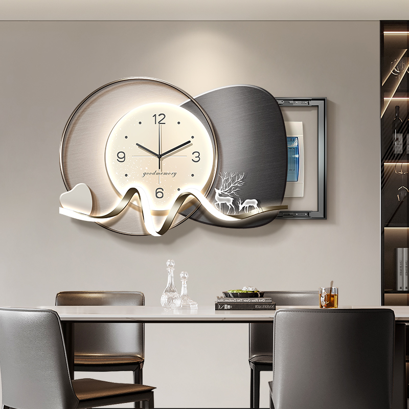 石来运转2024新款电表箱装饰画轻奢高级感弱电箱电闸盒配电箱挂画