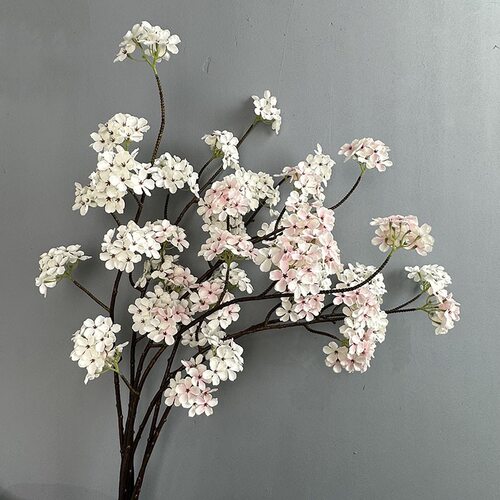 仿真花禅意绣球花藤中式花梨花枝