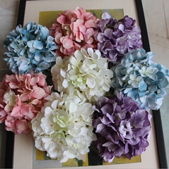 đào giả [Biananhua] Đầu hoa cẩm tú cầu lớn mới mô phỏng hoa cẩm tú cầu DIY hoa cẩm tú cầu đầu hoa giả giấy hoa cúc giả