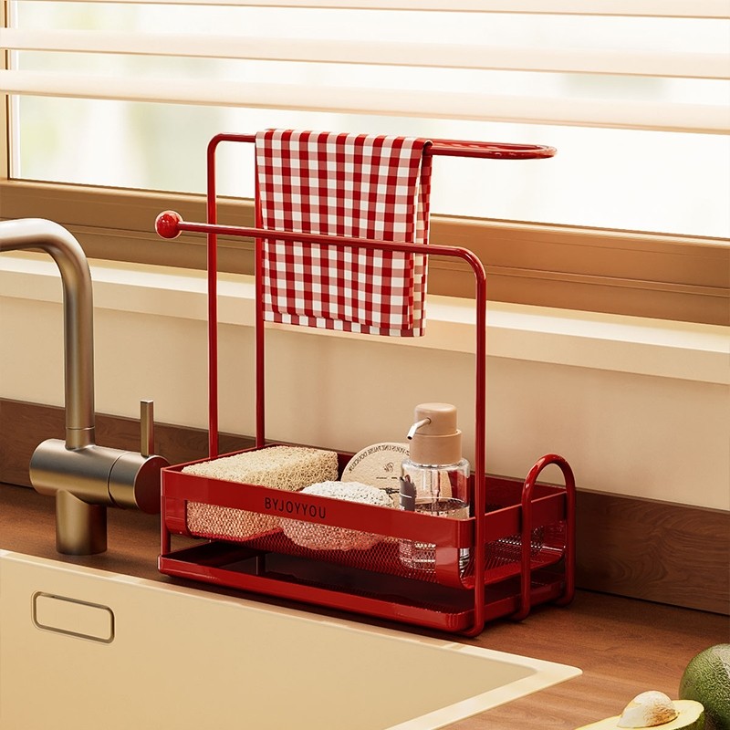 厨房抹布沥水架多功能水槽置物架家用台面洗碗布海绵窄边收纳架子,厨房/烹饪用具,厨房置物架/置物柜/角架,淘宝优惠券,粉丝福利购,淘宝优惠卷