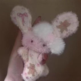 日式古早粉色兔子安抚豆袋可爱治愈少女心毛绒娃娃玩偶解压公仔,节庆用品/礼品,创意玩偶,淘宝优惠券,粉丝福利购,淘宝优惠卷