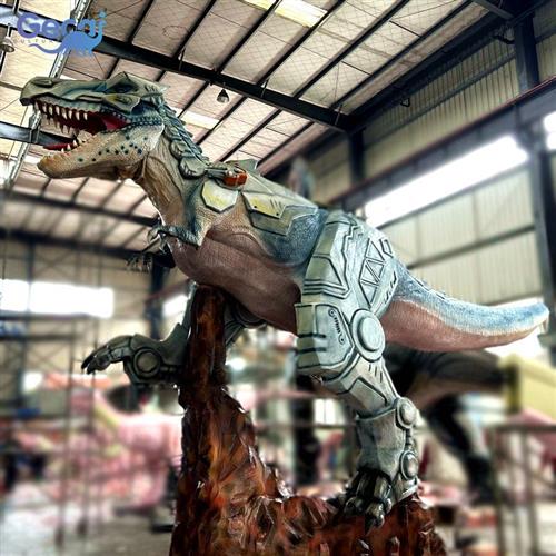 跨境热销仿真霸王龙模型户外园林公园大型侏罗纪恐龙雕塑摆件