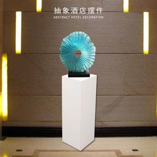 酒店大堂透明树脂雕塑玄关摆件样版房客厅前台装饰水浪假山艺术品,家居饰品,落地摆件,淘宝优惠券,粉丝福利购,淘宝优惠卷