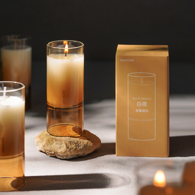 teastone品牌定制竹节杯香薰蜡烛