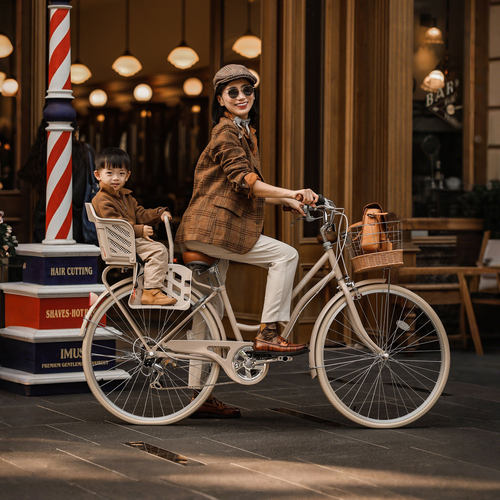 纽斯加亲子自行车后置座椅日式