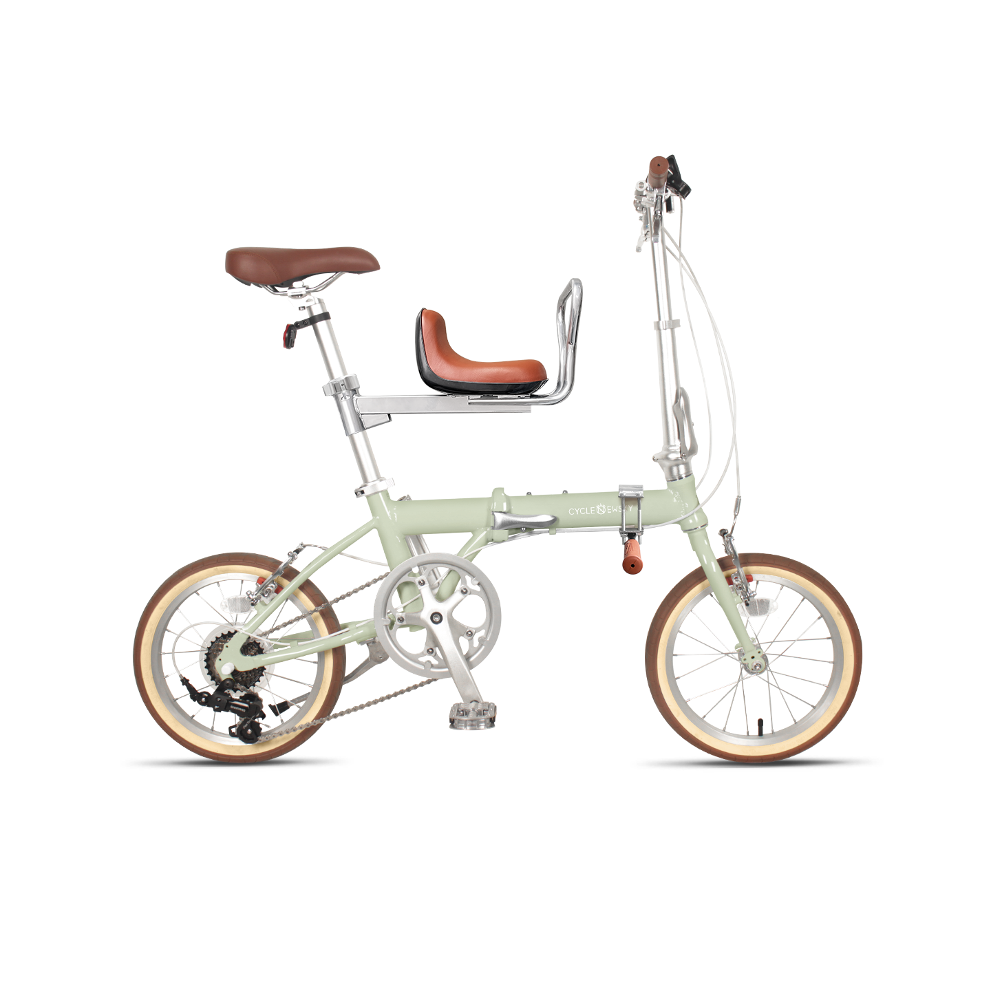 超轻母子自行车折叠便携轻便成人座椅双人骑孩子子母车接送骑行