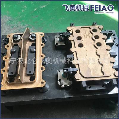 厂家气动工 液夹具 液工装 FOV压卧加工装 五轴工装非标装设压备