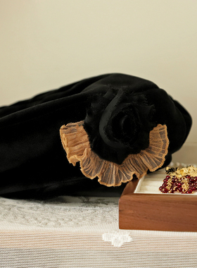 法式复古高质感气质黑色丝绒贝雷帽防晒帽女防紫外线遮阳帽太阳帽