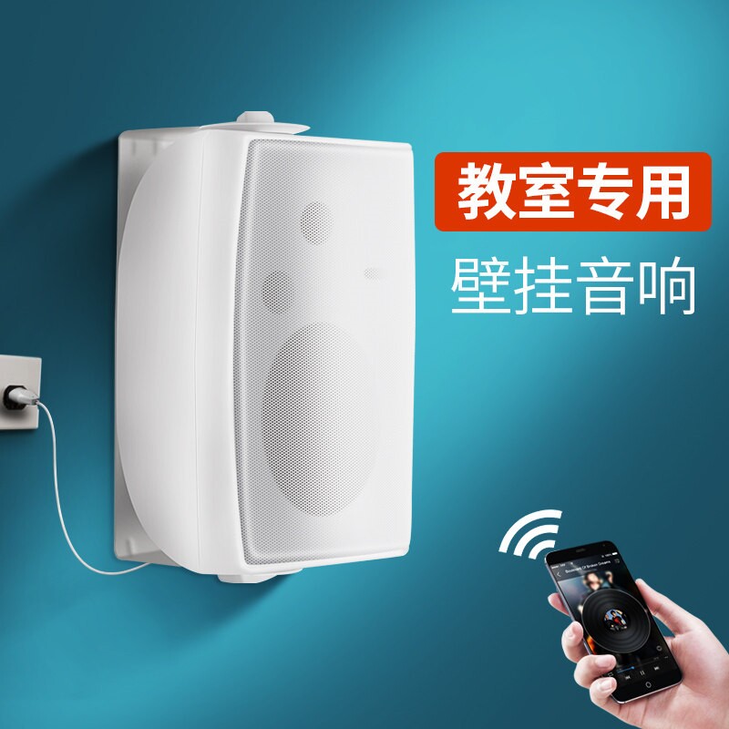 WAVELTEC TB5L壁挂蓝牙音箱小型会议室音响套装内瑜伽舞