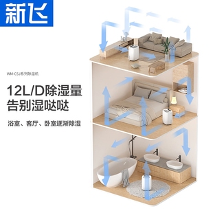 新飞除湿机家用抽湿机除湿器回南宿舍天神器吸湿室内家庭工业小型