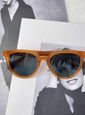 秀智同款墨镜太阳眼镜高级女圆形