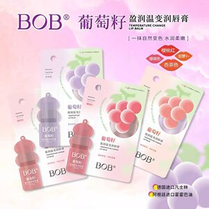 BOB葡萄籽温变千人千色保湿润变色口红润唇膏水润嘟嘟粉嫩透红