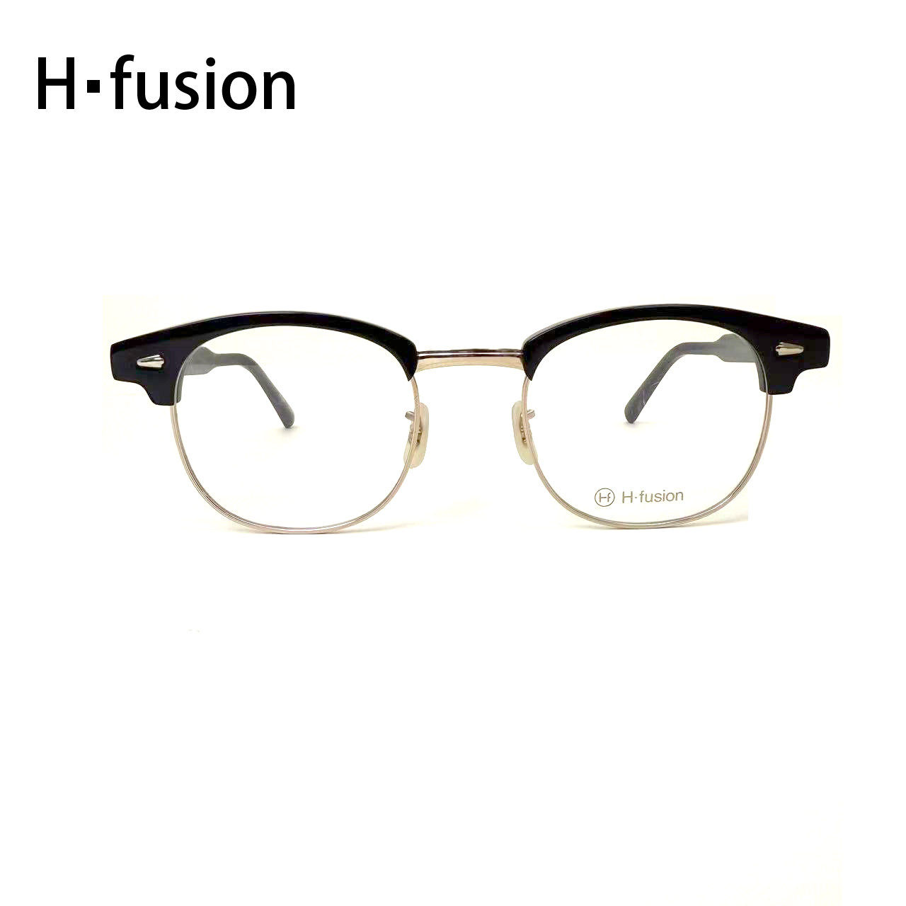 H-FUSION眼镜HF-143日本手工镜框板材钛合金复古文艺近视眼镜