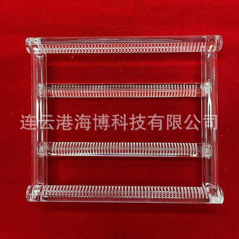 加工抛光实石英刻槽舟206验室深石英玻璃仪器石英船