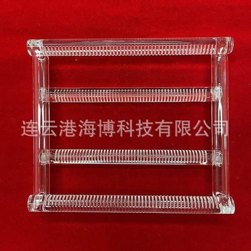 加工抛光实石英刻槽舟206验室深石英玻璃仪器石英船