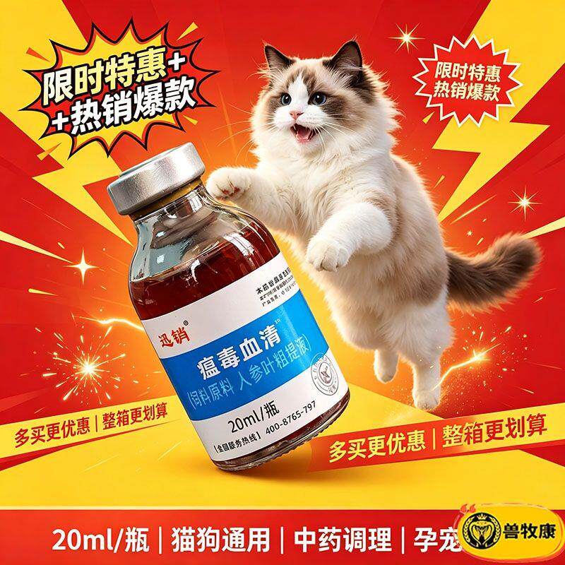 瘟毒血清猫狗通用增强体质