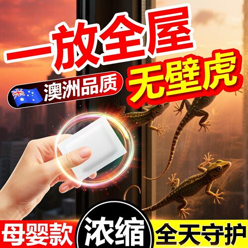 壁虎驱赶专用药片家用室内驱去除大小壁虎驱爬四脚墙虎香薰驱虫片