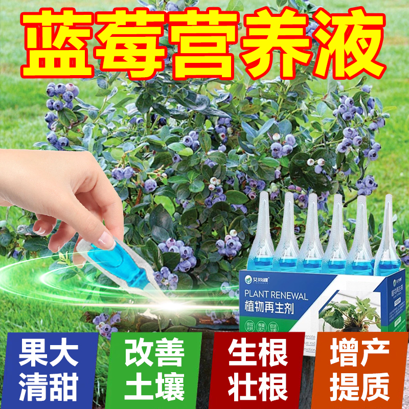 蓝莓专用肥料有机肥营养液家用盆栽免稀释土壤活化剂蓝莓土促生长