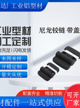 HIGL-45/63 尼龙铰链 带盖型 黑色塑料工业铰链 配电箱电柜门合页