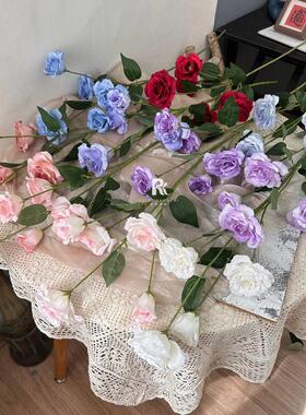 式韩清新仿真具花餐5头桔梗桌AL-1495花艺摆件假花婚庆装饰拍照道