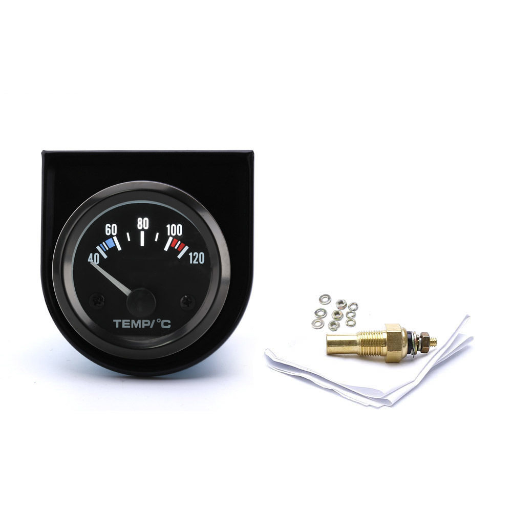 跨境52mm通用油量表水温电压油压油温带传感器电压表汽车仪表
