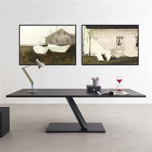 怀斯写实派名画海边的风抽象风景油画小众艺术装饰画挂画壁画玄关
