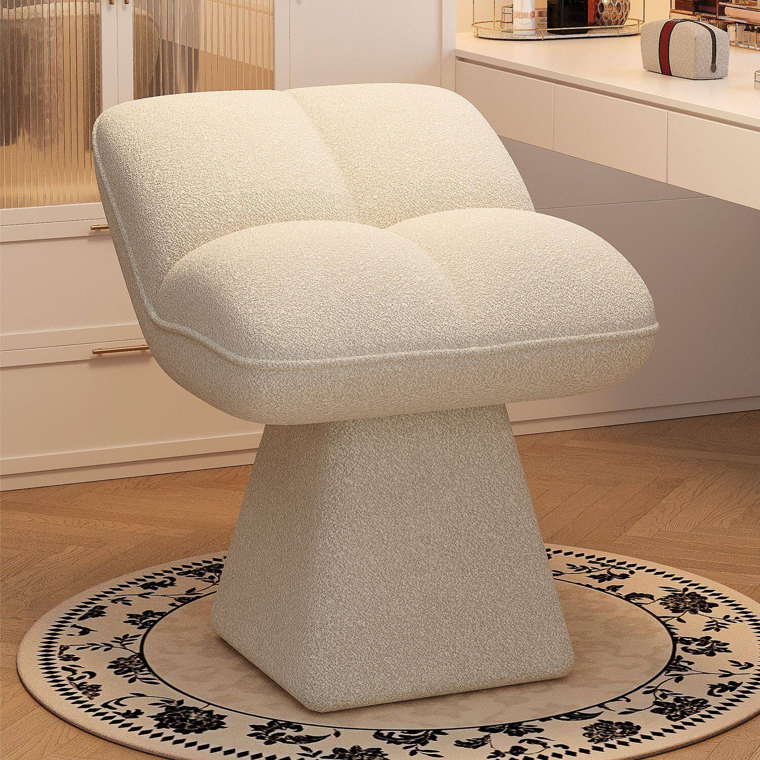 设计师创意梳妆台化妆凳客厅小凳子换鞋凳旋转矮凳沙发凳美甲椅子