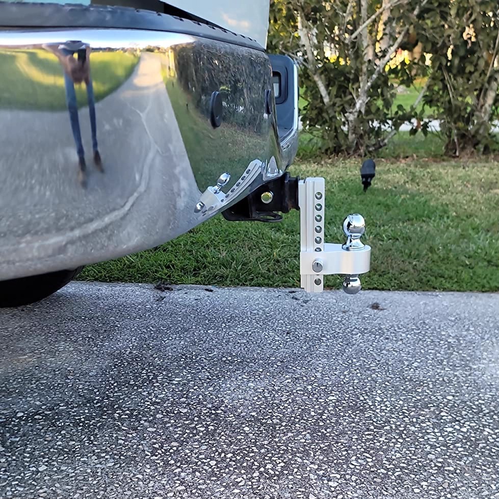 现货高强度可调节多孔位拖车钩