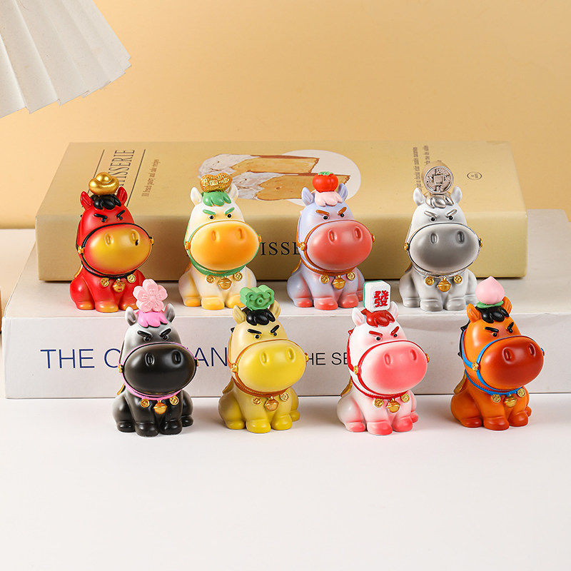 2026年马年吉祥物八骏马盲盒马上加薪摆件年会送礼办公室新年送礼,家居饰品,桌面摆件,淘宝优惠券,粉丝福利购,淘宝优惠卷