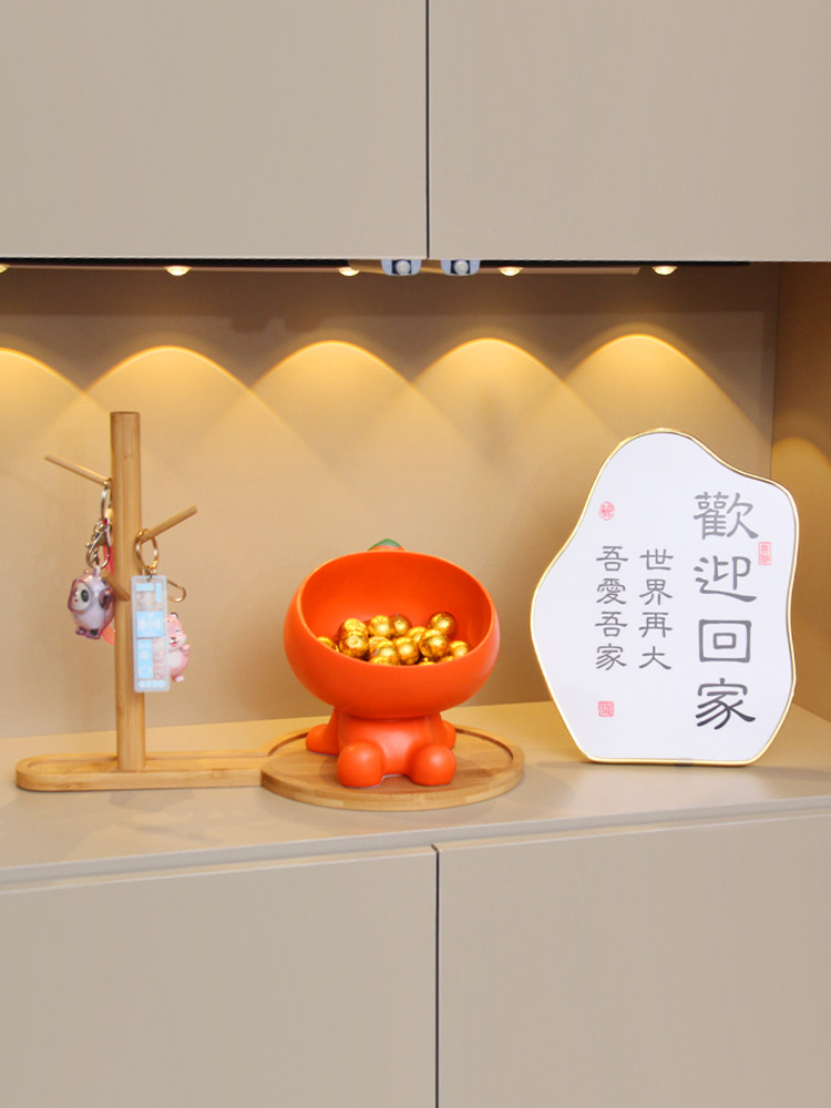 石狮如意石狮入口钥匙储物架家居钥匙储物架糖果盘装饰