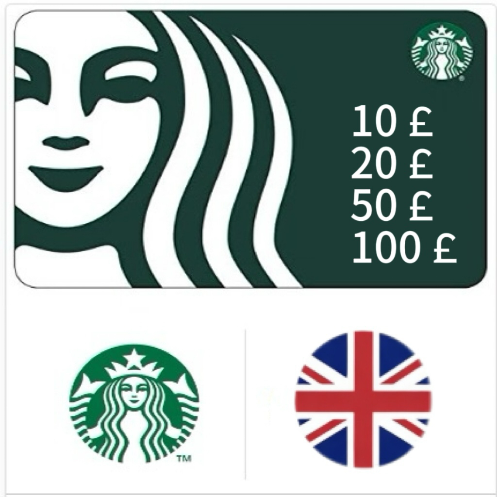 可囤 英国starbucks礼品卡星巴克10/20/50/100英镑礼品卡