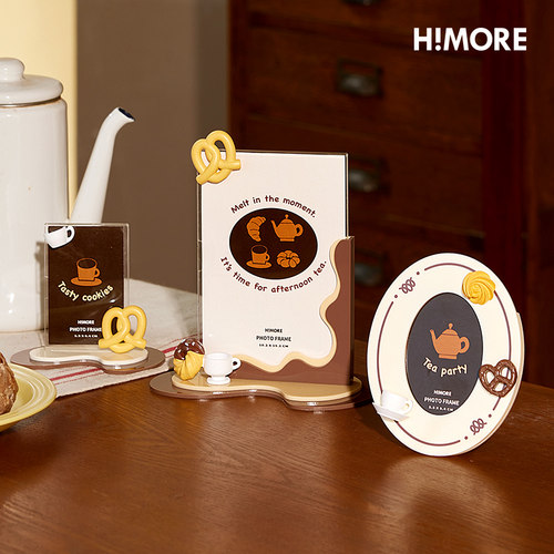 Himore海马相框英式下午茶桌3英寸/ 6英寸相框装饰饰品斯堪的纳维