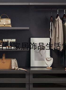 百恒家居 样板间样板房低调奢华高级感衣帽间厨房餐具套装组合