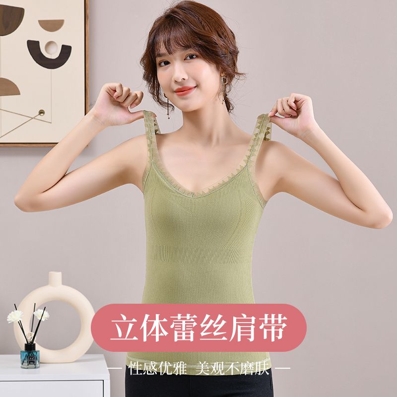 秋冬季保暖背心女加绒加