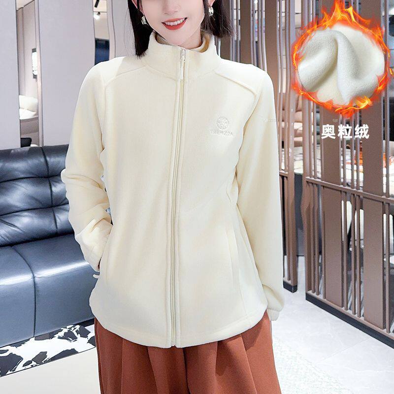 奥粒绒新款外套女士休闲绒衣