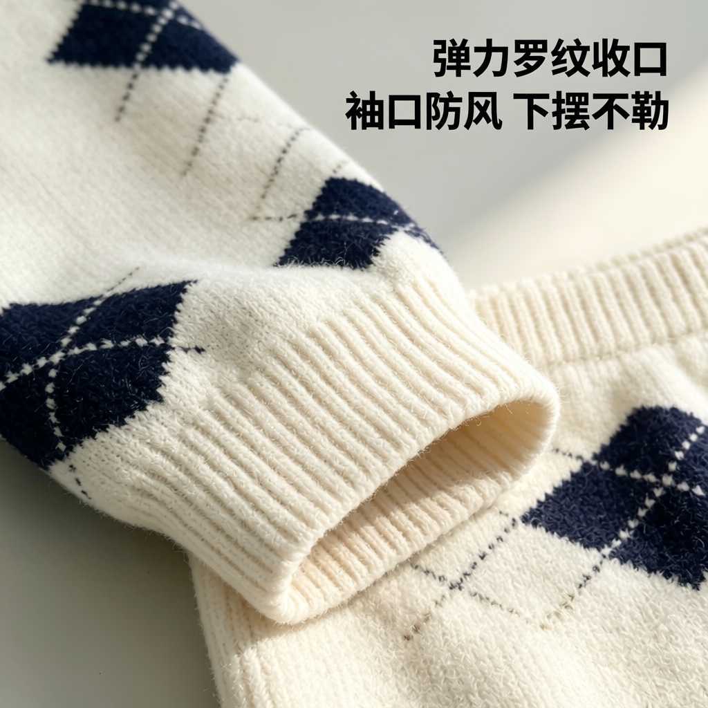 不起球韩国绒男童毛衣儿