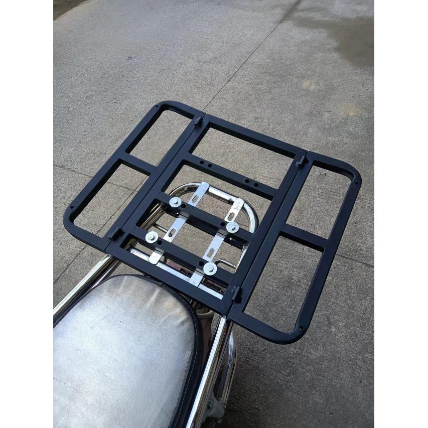 电动车折叠货架摩托车踏板车尾架加装自行车外卖箱车载架女士托架