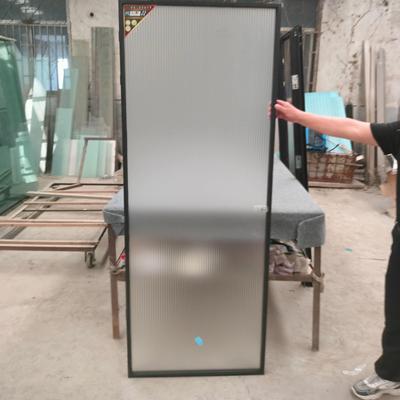 定制极窄玻璃门卫生间厕所隔断门厨房铝框平开双层门时尚现代设计