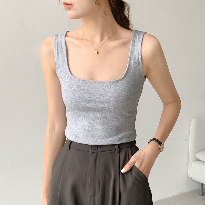 230g纯棉性感运动背心女夏内搭2026新款瑜伽外穿吊带紧身夜店女装
