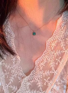 TinySylvie绿松石锁骨链百搭