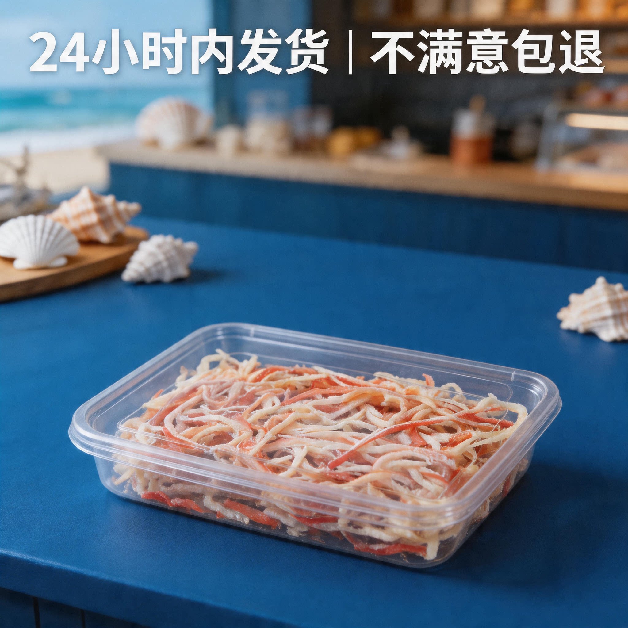 小零食斜口收纳盒长方形零食分装一次性金粒门摆零食展示盒精致装