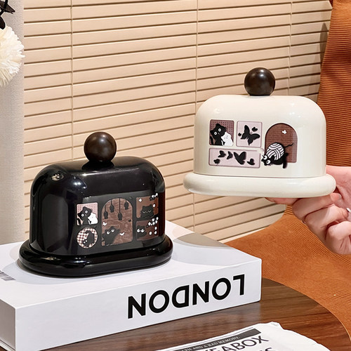 中古风二合一收纳牙签盒