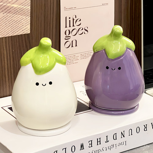 茄子牙签盒2025新款高级高颜值