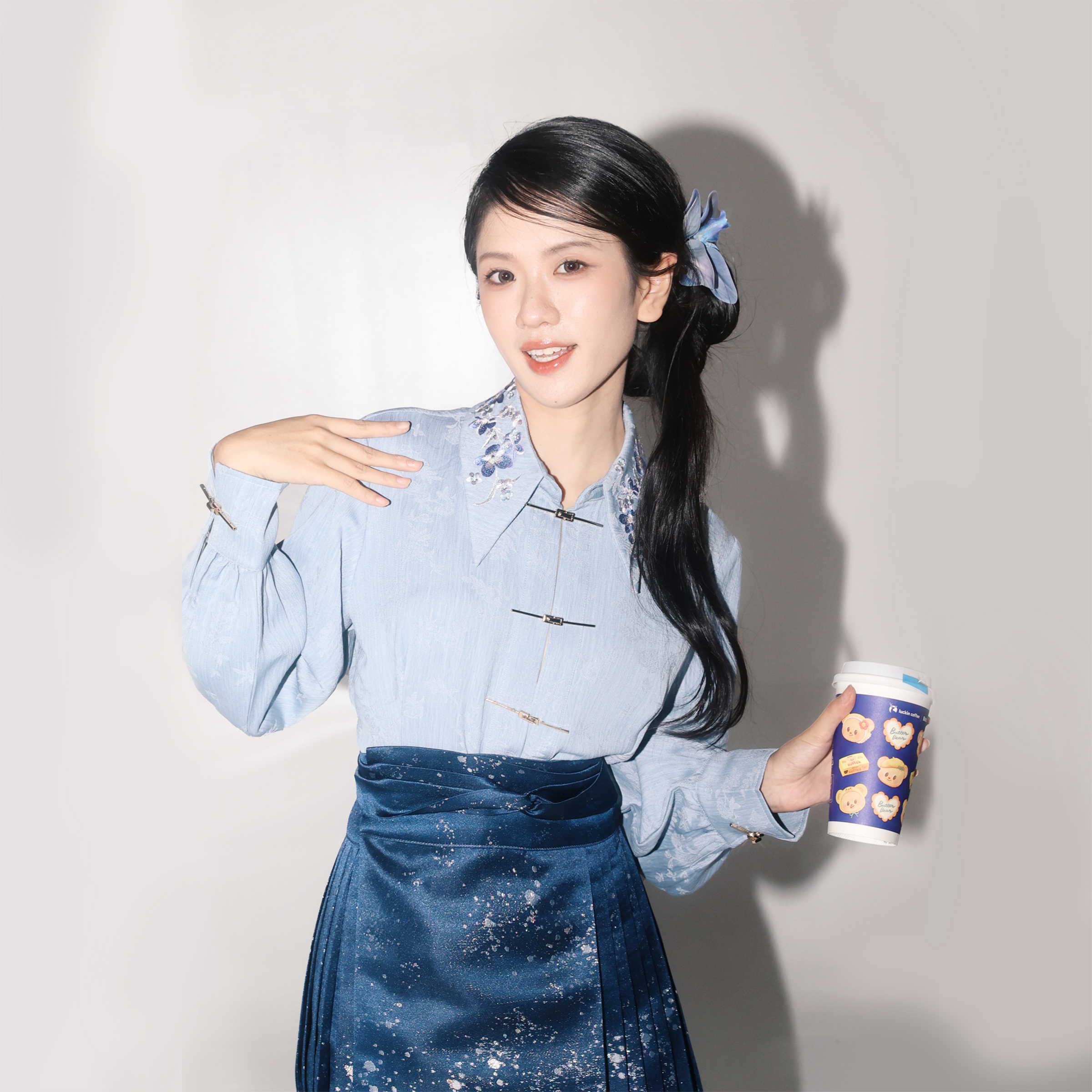 星河女士衬衫新中式马面裙上衣