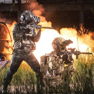 儿童迷彩服套装三角洲户外战术特种兵军训表演迷彩服男女生旗舰款