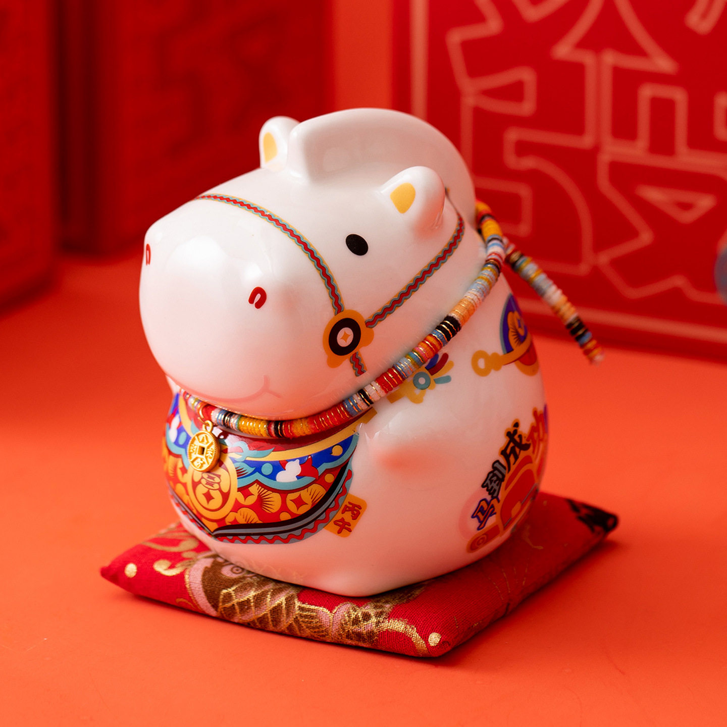 2026马年存钱罐摆件马上有钱生肖马国潮吉祥物礼品年会招财伴手礼