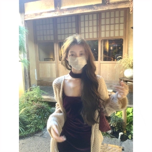 室原創MARIE.COCO秋季 顯瘦內搭工作 慵懶純欲辣妹風針織外套女修身
